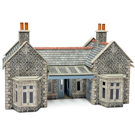 Metcalfe PO315 OO Gauge Little Cardlywick Station Building Card Kit